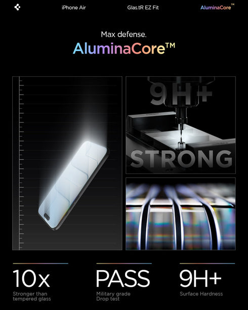 Spigen iPhone Air Screen Protector – GLAS.tR EZ Fit (2 Pack)