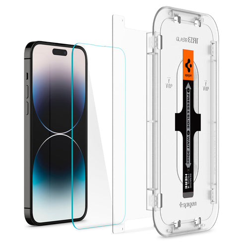 Spigen iPhone 14 Pro Max / 14 Pro Screen Protector – GLAS.tR EZ Fit | Sensor Protected