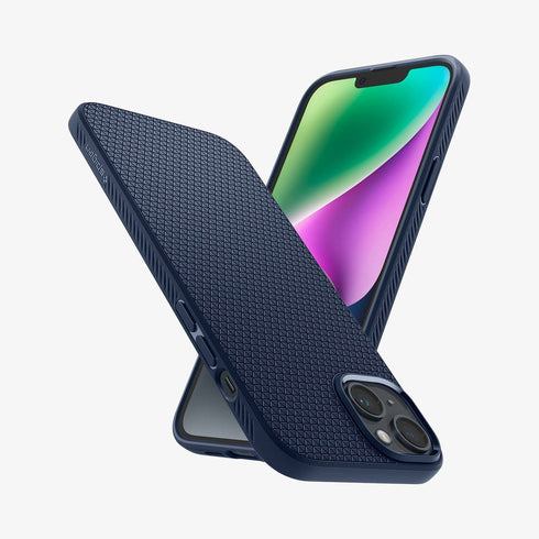 ACS04813 - iPhone 14 Pro Max Case Liquid Air in matte black showing the back