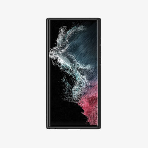 ACS03920 - Galaxy S22 Ultra 5G Case Ultra Hybrid Matte in frost black showing the back
