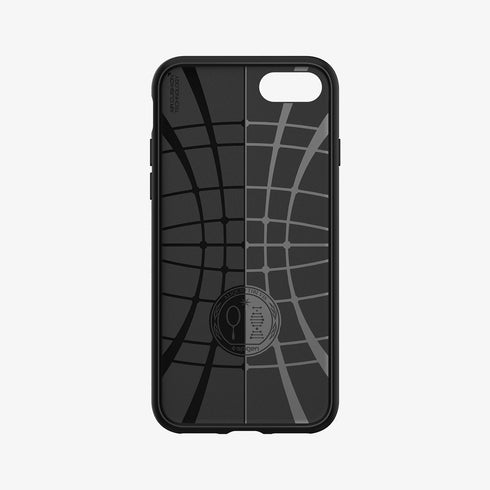 042CS20511 - iPhone SE Liquid Air case in black showing the back