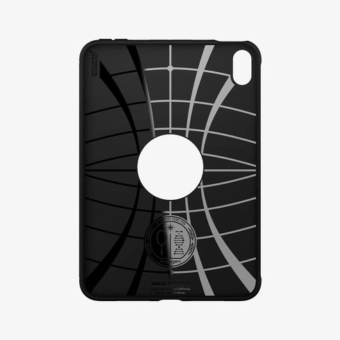 ACS03764 - iPad Mini 6 Case Rugged Armor in matte black showing the back