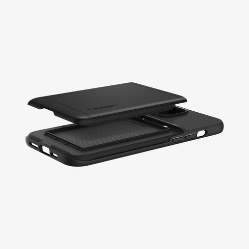 ACS04835 - iPhone 14 Pro Max Case Slim Armor CS in black showing the back