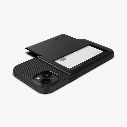 ACS04835 - iPhone 14 Pro Max Case Slim Armor CS in black showing the back