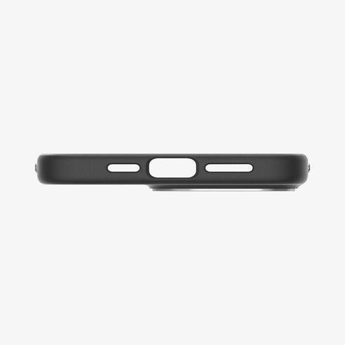 ACS07044 - iPhone 15 Pro Max Case Enzo Aramid (MagFit) in matte black showing the back