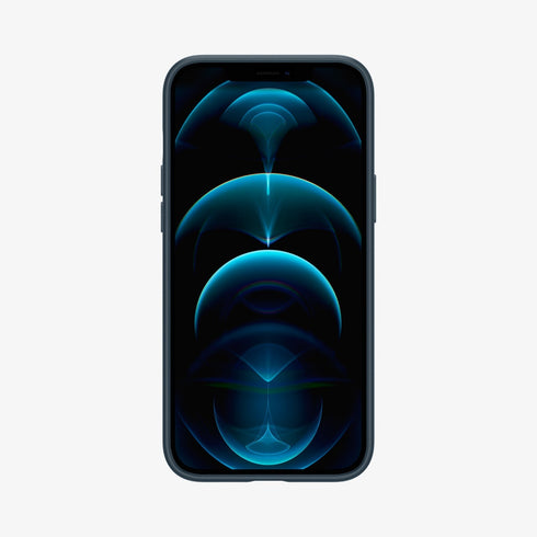 ACS01612 - iPhone 12 Pro Max Case Thin Fit in black showing the back