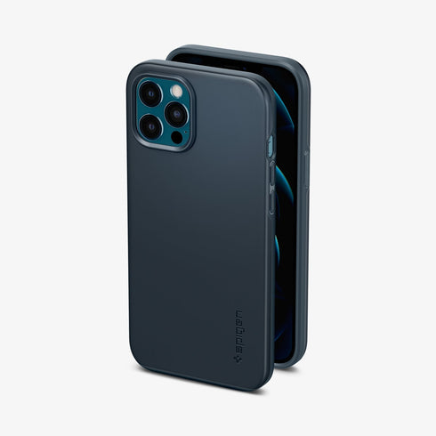 ACS01612 - iPhone 12 Pro Max Case Thin Fit in black showing the back