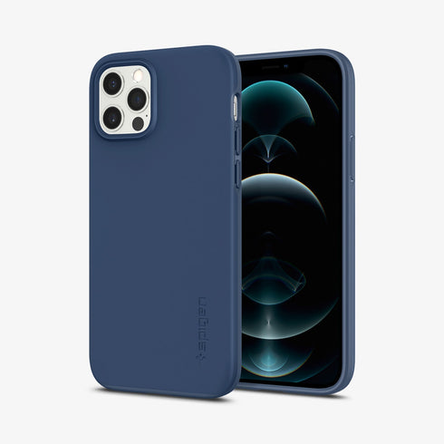 ACS01612 - iPhone 12 Pro Max Case Thin Fit in black showing the back