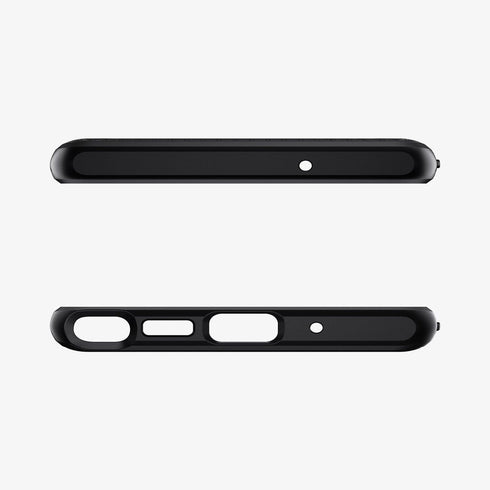 ACS01392 - Galaxy Note 20 Ultra Liquid Air Case in matte black showing the back