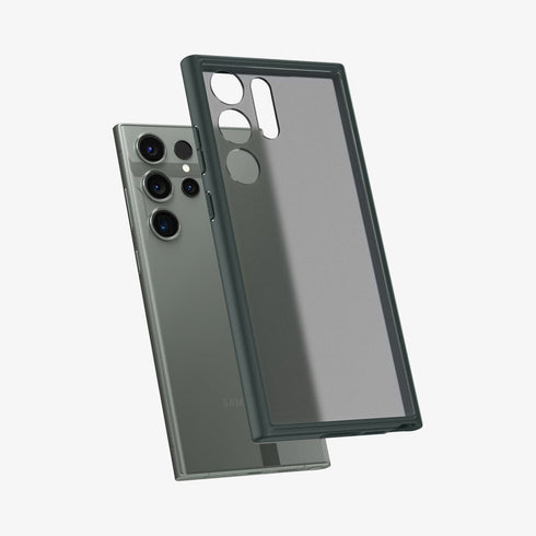 ACS05617 - Galaxy S23 Ultra Case Ultra Hybrid in crystal clear showing the back