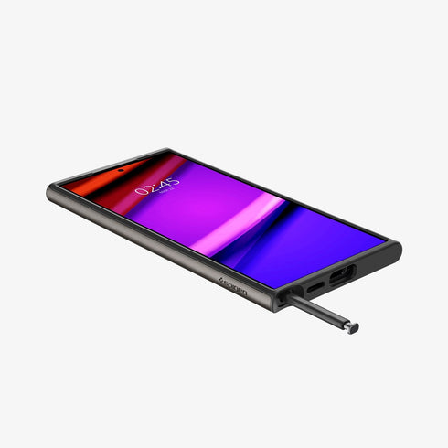 ACS07304 - Galaxy S24 Ultra Case Neo Hybrid in Black showing the back