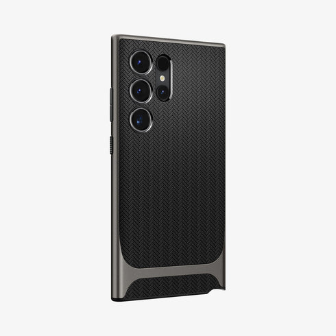 ACS07304 - Galaxy S24 Ultra Case Neo Hybrid in Black showing the back