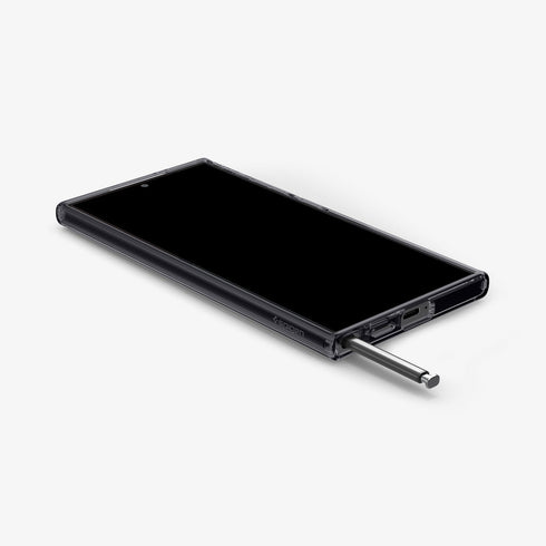 ACS07294 - Galaxy S24 Ultra Case Ultra Hybrid Zero One in Zero One White showing the back