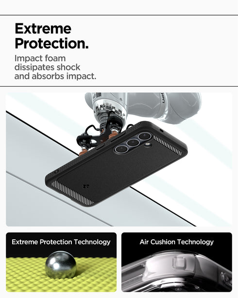 Spigen Galaxy S25 Case – Rugged Armor (MagFit)