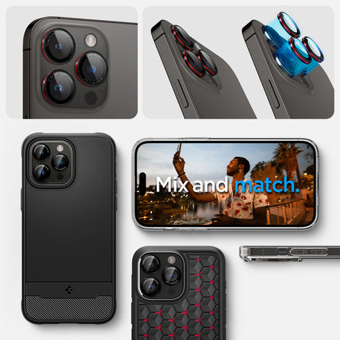 Spigen iPhone 15 Pro Max / 15 Pro Lens Protector – Optik Pro EZ Fit