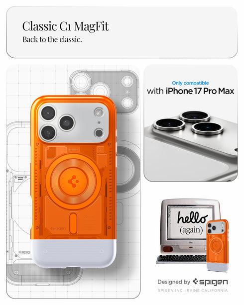 Spigen iPhone 17 Pro Max Case - Classic C1 (MagFit)