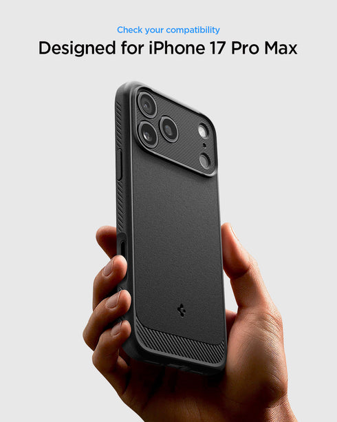 Spigen iPhone 17 Pro Max Case – Rugged Armor (MagFit)