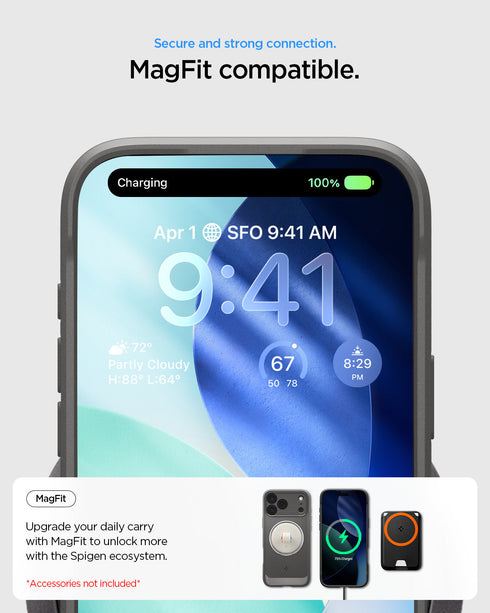 Spigen iPhone 17 Pro Max Case – Rugged Armor (MagFit)