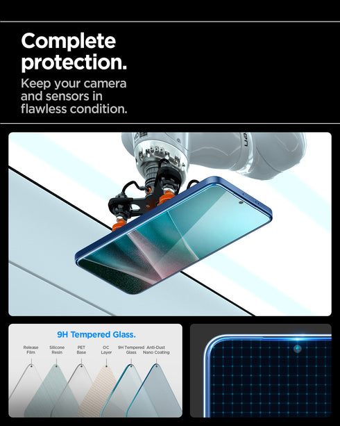 Spigen Galaxy S25 Plus / S24 Plus Screen Protector – Glas.tR EZ Fit HD (2 Pack)