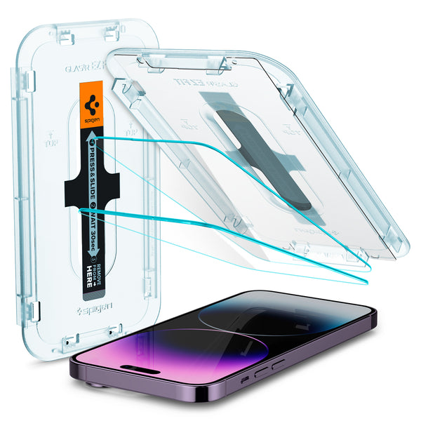 Spigen iPhone 14 Pro Max / 14 Pro Screen Protector – GLAS.tR EZ Fit | Sensor Protected
