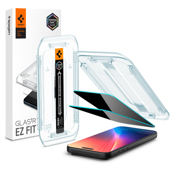 Spigen iPhone 17 Pro / 17 Screen Protector – GLAS.tR EZ Fit | Privacy