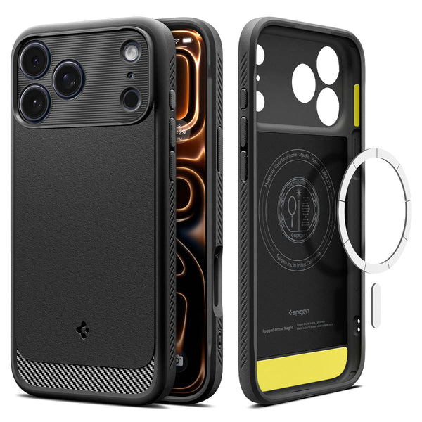 Spigen iPhone 17 Pro Max Case – Rugged Armor (MagFit)