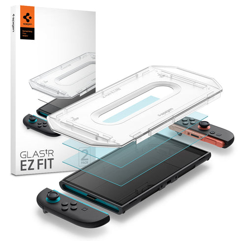 Spigen Nintendo Switch 2 Screen Protector – GLAS.tR EZ Fit (2 Pack)
