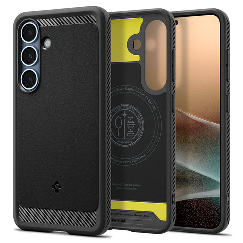 Spigen Galaxy S25 Case – Rugged Armor (MagFit)